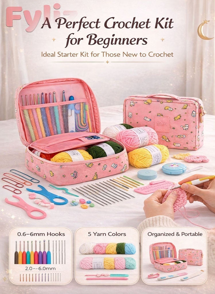 Fyliz Crochet kit, 59 pieces, Multicolor - Image 5